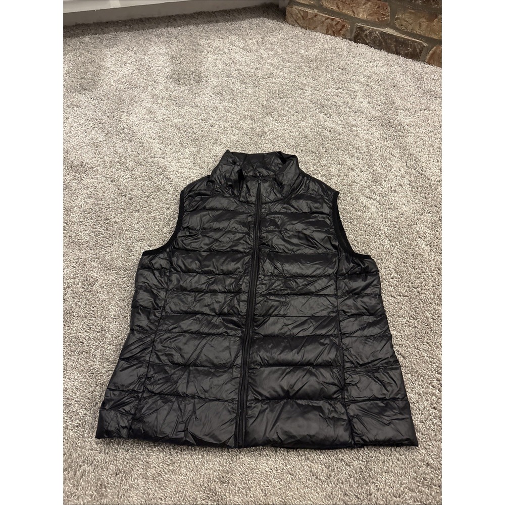 Hawke & Co Sport Men's Small Performance Lightweight Duck Down Puffer Vest Black